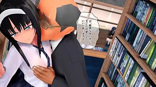 3D Hentai NTR: Akiha Tohno Gets Creampied After Cleaning Blowjob