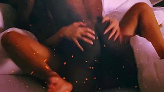 Hot milf rides my black dick amateur interracial cuckold