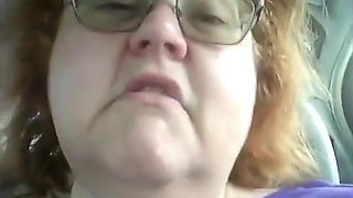 Naughty Nurse Vicki Vapes in Her Car After