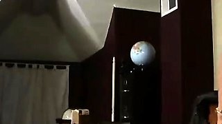 Perfect blond making solo masturbation