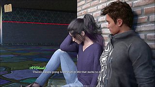 Interactive visual novel featuring a shaved pussy and some steamy pool action