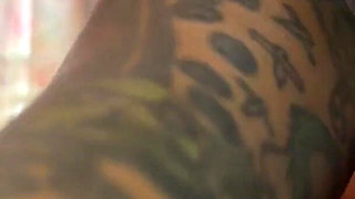 Oiled up Winking-spreading