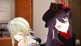 Lumine and Hutao tickling challenge