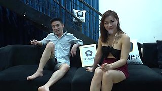 Chinese AV: Girlfriend Turned Plaything to Settle Boyfriend's Debt (Creampie, 91CM-0019)