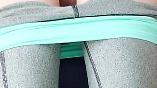Step Sister in Leggings Knows How to Train Her Tight Ass