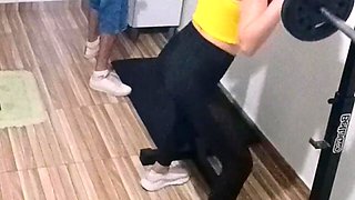 Brazilian Wife Cheats on Husband at Gym in Secret