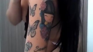 Tattooed Latina Masturbates And Sends Me Nude Video