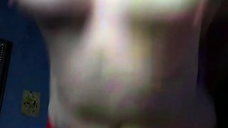Amateur young teen solo masturbation on her livingroom