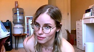 Curly Blonde Teen Records Solo Dildo Masturbation More at