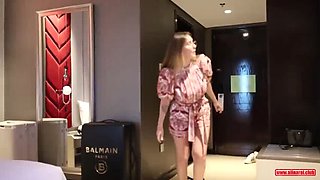 Stepmom Fucks Stepson in Hotel Room - Big Tits MILF Alina Rai Creampie