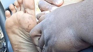 Karma's Virgin Soles 1st Car Feet Worship N Foot Job