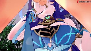 Lauma Gives a Hot Blowjob - Genshin Impact