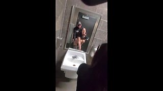Pervy Wife Gets Fucked in Gas Station Bathroom