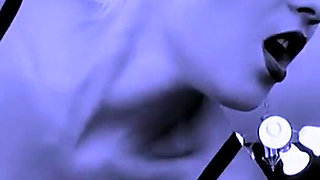 Hot blonde does bdsm and blows cock up