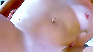 Kinky teen Cassandra Delamour gets her ass fucked by strangers on the beach