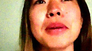 Small titted babe toys her pussy on webcam