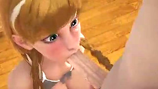 Brunette and sucks a huge