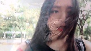 Asian School Girl Goes Wild Camping with Seniors