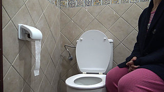 Perverted Stepmom Watching Her Stepson Piss in Front of Her