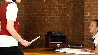Fetish lesbians rim and lap up milk from ass enema