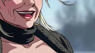 Ai Cartoon Granny Outdoor Titties
