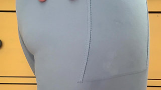 Sweaty Pussy in Lycra Spandex
