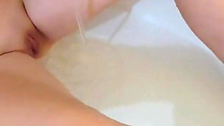 Petite Slut Clit Orgasm From Bathtub