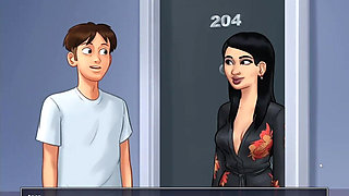 Kim Wife Liu Cheating Sex with Anon in Summertime Saga