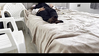 Sexy Stepmom Called Her Stepson to Her Place After a Shower and Let Him Fuck Her in the Pussy