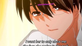 Public park anime slut drops panties for wet pussy play