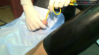 Naughty milf enjoys playing with a little dick