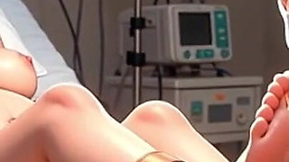 Doctor Licking Pregnant Feet in Operating Room - Fetish Session