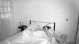 Chubby Pregnant Girlfriend Masturbates While I Spy on Her on Camera