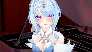Odette sexy dancer sucks her pianist - Genshin Impact