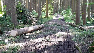 New Video: Brazenly Grabed While Jogging! Hiker Gives Me a Creampie! I Was Jogging in the Woods When He Whistled