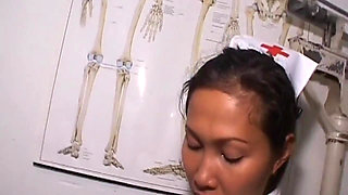 Mature Nurse Satisfies Two Older Patients Passionately