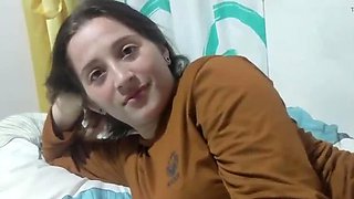 Blonde Step Sister Ashleysoy Naked POV Rough Sex & Cum Swallow