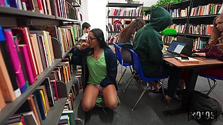 Kai's Wild Library Passion in a Sneaky Public Encounter