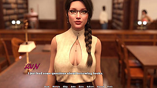 Law College - the Librarian Likes to Show Cleavage to Her Students