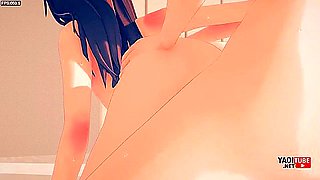 Yaoi - 2 Femboys Anal Sex In Doggy Style With Car Toon