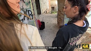 Hunt4k. gf had to see her sweetie banged in the bootie!