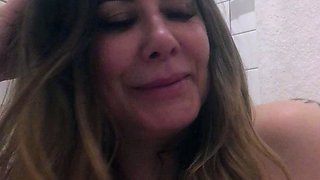 Amateur blond girl with big boobs getting fucked