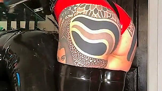 Intermediate Pegging: Two Latex Doms and the Brown Strap-on