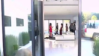 POV of a handsome black-haired providing an expert blowjob