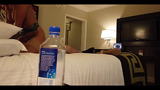 Stupid Water Bottle! Madelyn Monroe Fucks Stranger in Vegas