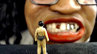 Tiny Dentist Fixed Giant Teeth - a Battle of Trust, Shrinking Fetish and Mouth Fetish