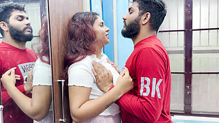 Step Sister and Step Brother Part 1, Hot Hard Romance in Bedroom with Long Lip Lock