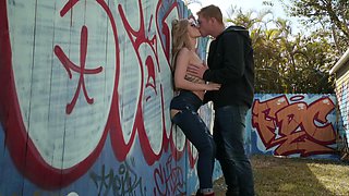 Kali Roses' Rip Passion Ignites Blonde Outdoor Intense Heat