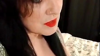 Cute Smoking MILF Red Lipstick