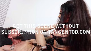 TANGENTOD Dominant Woman Strap On Anal Ride